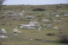 Armenians completely destroy cemetery in Fuzuli district (PHOTO)