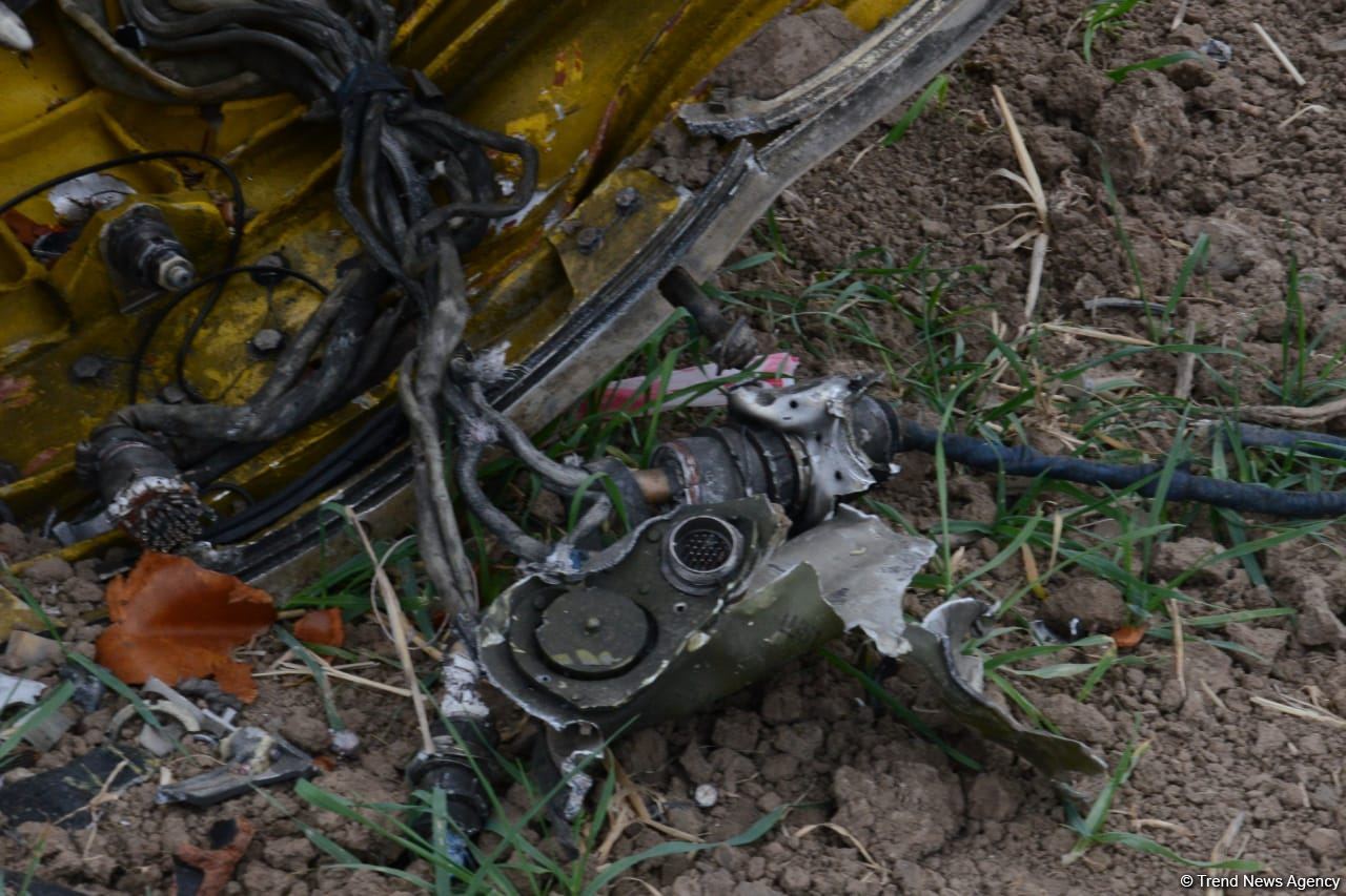 Journalists in liberated Fuzuli shown 'Tochka-U' missile wreckage - results of Armenian attacks (PHOTO/VIDEO)