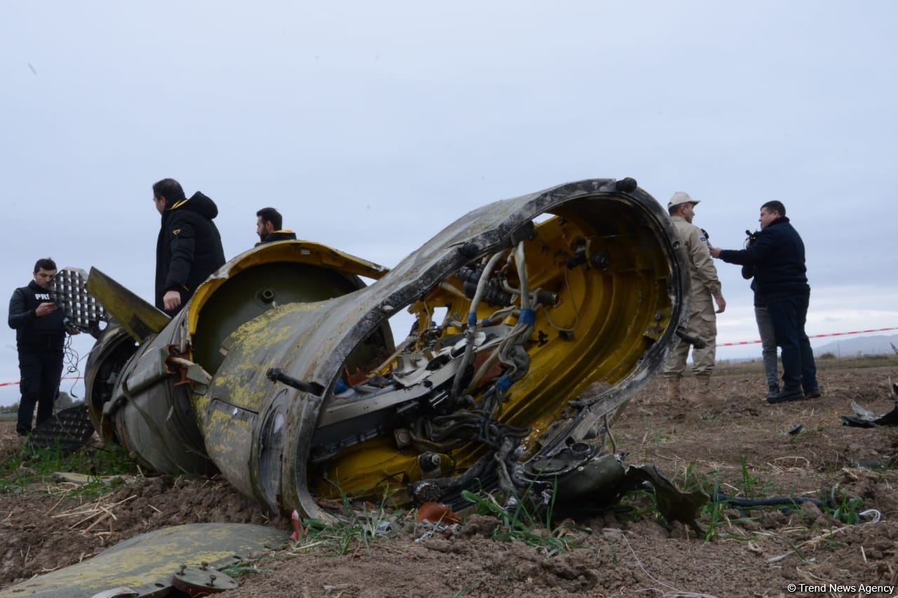 Journalists in liberated Fuzuli shown 'Tochka-U' missile wreckage - results of Armenian attacks (PHOTO/VIDEO)