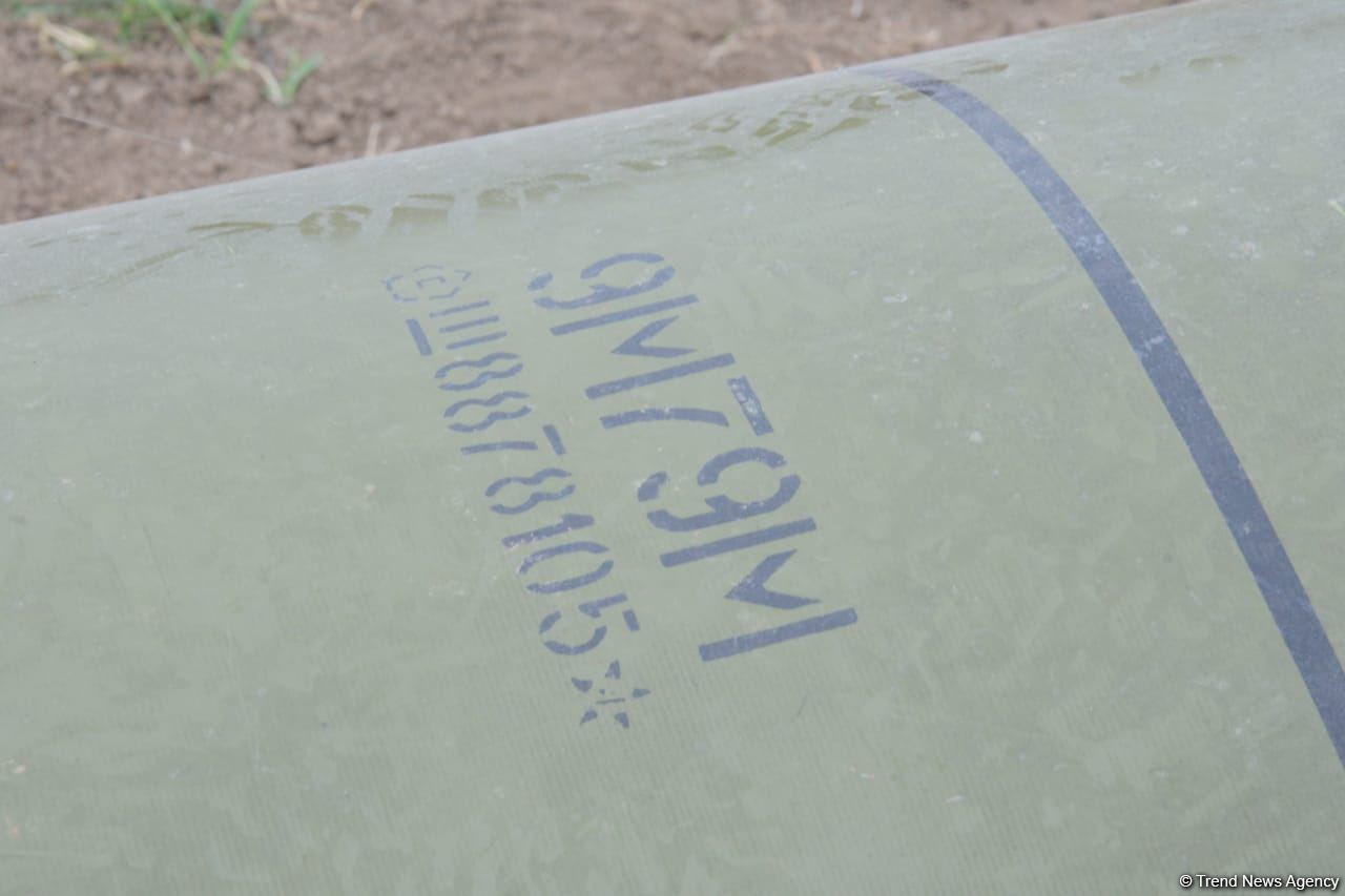 Journalists in liberated Fuzuli shown 'Tochka-U' missile wreckage - results of Armenian attacks (PHOTO/VIDEO)