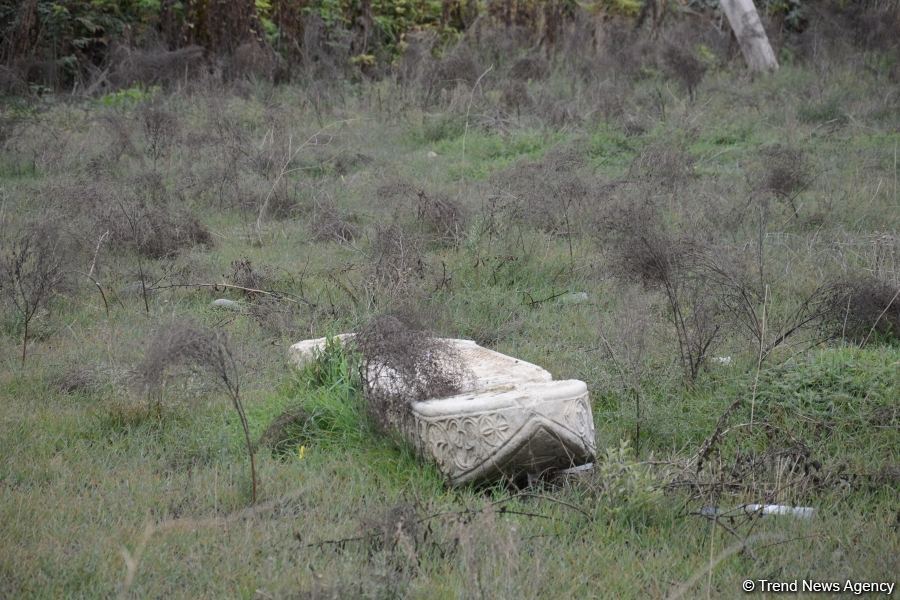 Armenians completely destroy cemetery in Fuzuli district (PHOTO)