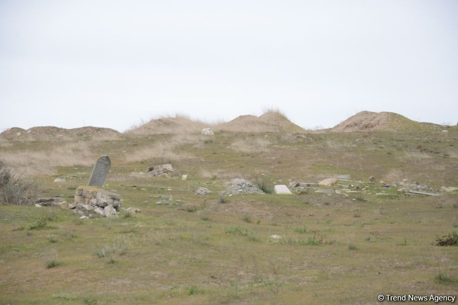 Armenians completely destroy cemetery in Fuzuli district (PHOTO)