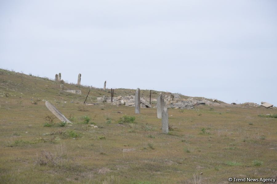 Armenians completely destroy cemetery in Fuzuli district (PHOTO)