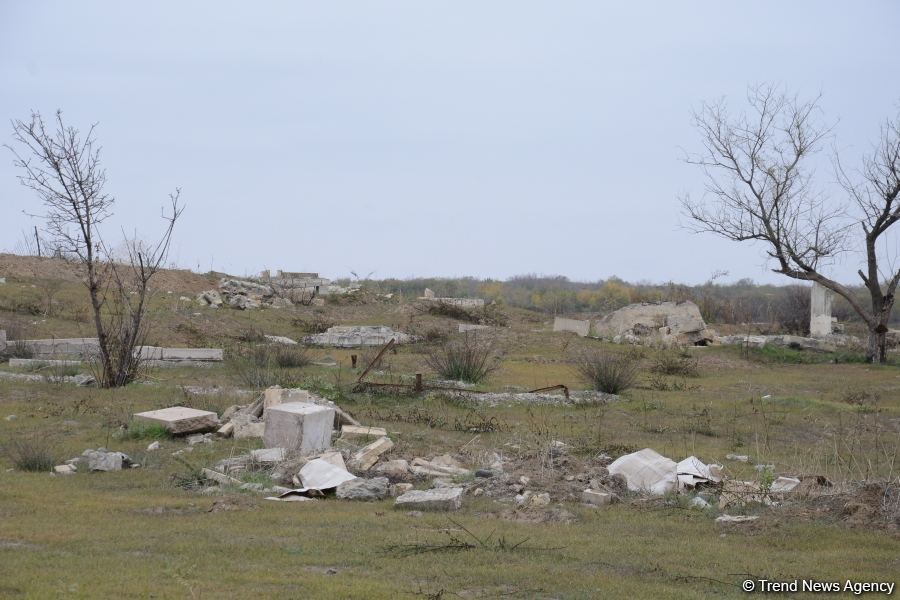 Armenians completely destroy cemetery in Fuzuli district (PHOTO)