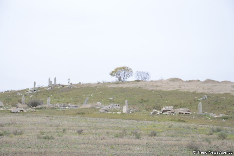 Armenians completely destroy cemetery in Fuzuli district (PHOTO)