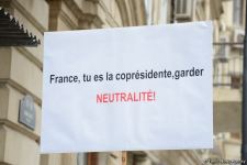 Civil organizations hold rally in front of French embassy in Baku (PHOTO)