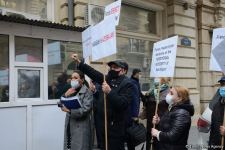 Civil organizations hold rally in front of French embassy in Baku (PHOTO)