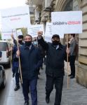 Civil organizations hold rally in front of French embassy in Baku (PHOTO)