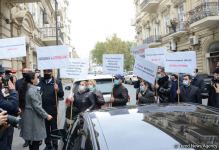 Civil organizations hold rally in front of French embassy in Baku (PHOTO)