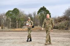 President Ilham Aliyev and first lady Mehriban Aliyeva visit liberated from occupation Aghdam city (PHOTO)