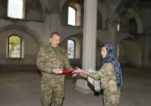 President Ilham Aliyev and first lady Mehriban Aliyeva visit liberated from occupation Aghdam city (PHOTO)