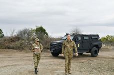 President Ilham Aliyev and first lady Mehriban Aliyeva visit liberated from occupation Aghdam city (PHOTO)