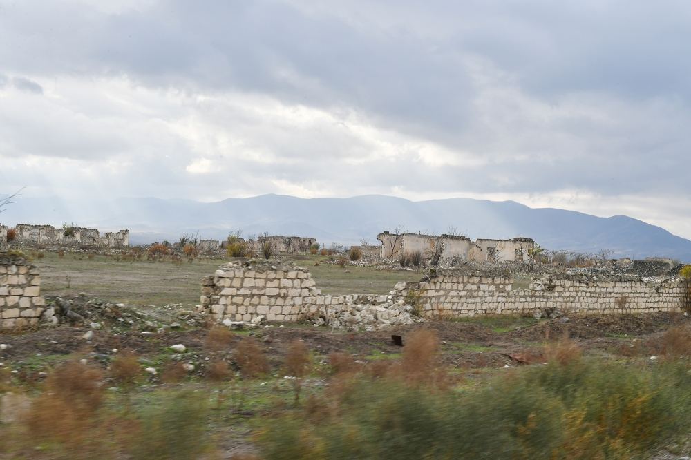 President Ilham Aliyev and first lady Mehriban Aliyeva visit liberated from occupation Aghdam city (PHOTO)