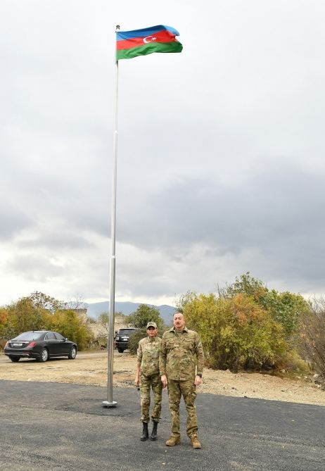 President Ilham Aliyev and first lady Mehriban Aliyeva visit liberated from occupation Aghdam city (PHOTO)