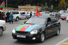 Festive procession in Baku in connection with liberation of Azerbaijan’s Lachin district (PHOTO)
