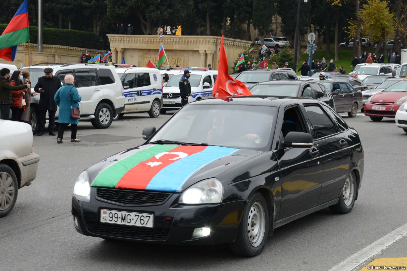 Festive procession in Baku in connection with liberation of Azerbaijan’s Lachin district (PHOTO)