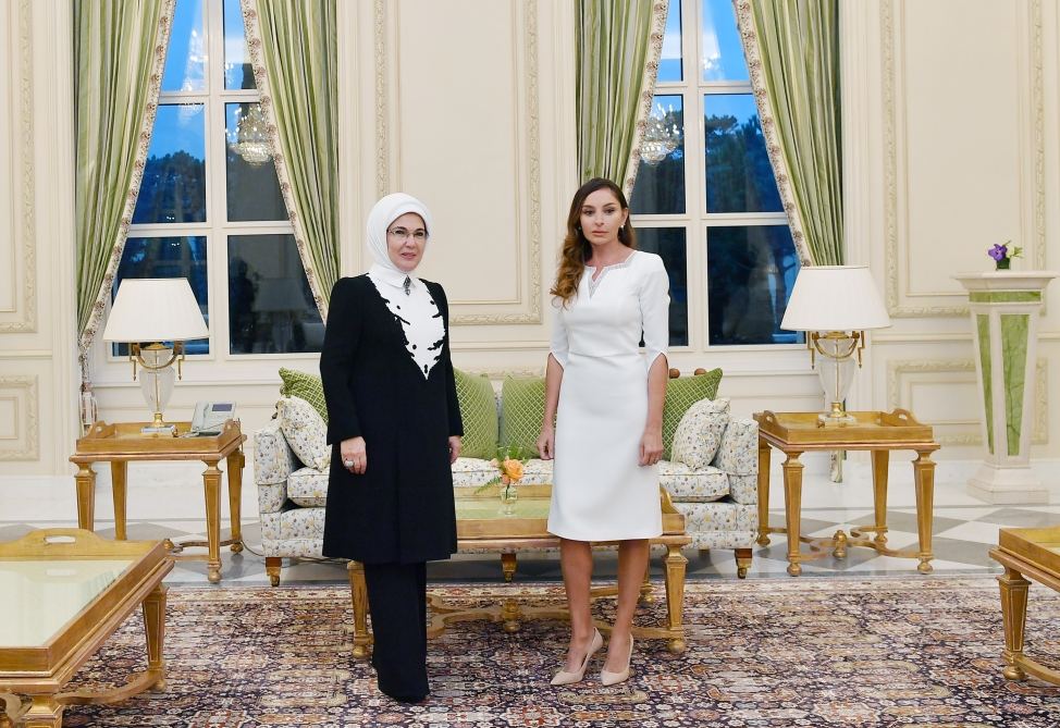 Azerbaijani, Turkish first ladies met