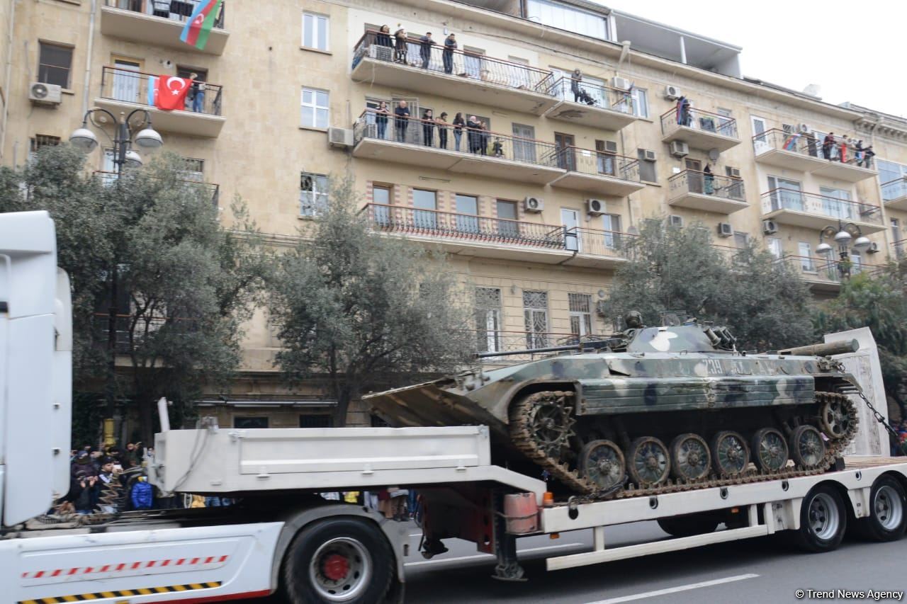 Azerbaijan shows some war trophies at Victory Parade in Baku (PHOTO/VIDEO)