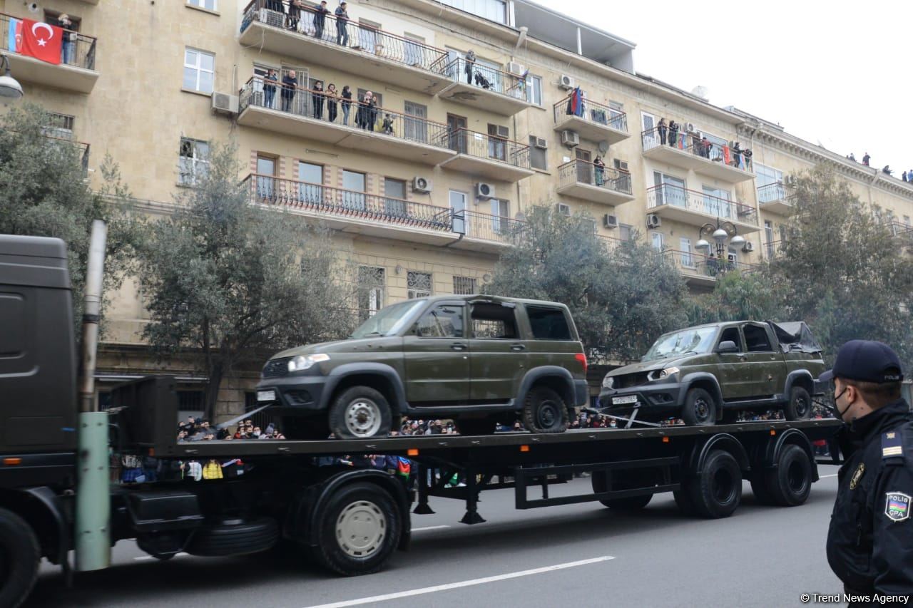 Azerbaijan shows some war trophies at Victory Parade in Baku (PHOTO/VIDEO)