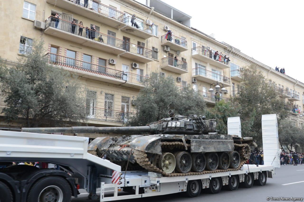 Azerbaijan shows some war trophies at Victory Parade in Baku (PHOTO/VIDEO)