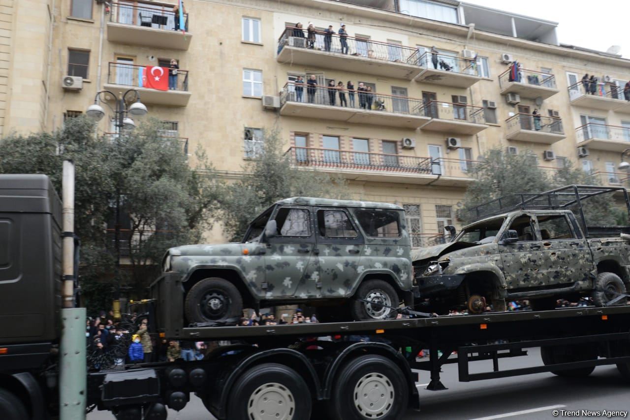 Azerbaijan shows some war trophies at Victory Parade in Baku (PHOTO/VIDEO)