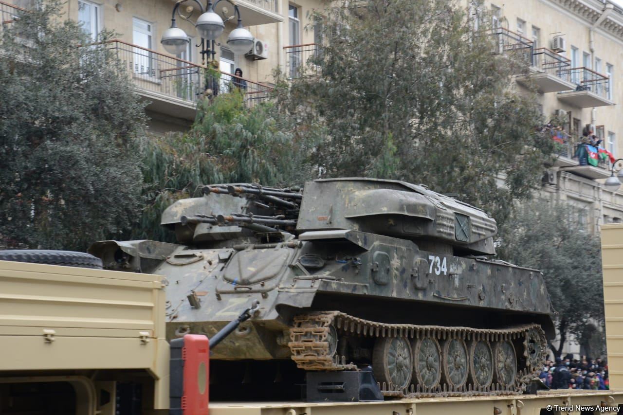 Azerbaijan shows some war trophies at Victory Parade in Baku (PHOTO/VIDEO)