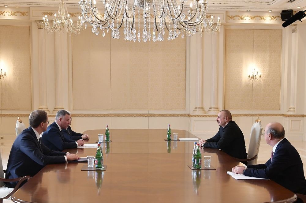 Azerbaijani president receives Russian minister (UPDATE)