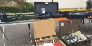Azerbaijani, Russian squads undergo training before de-mining actions in Aghdam (PHOTO)