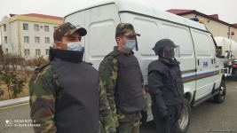 Azerbaijani, Russian squads undergo training before de-mining actions in Aghdam (PHOTO)
