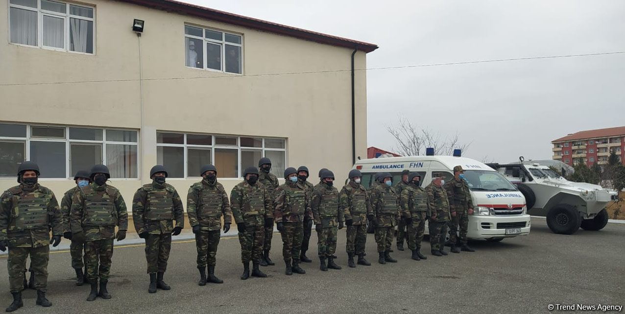 Azerbaijani, Russian squads undergo training before de-mining actions in Aghdam (PHOTO)