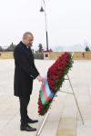 Azerbaijani president, first lady visit Alley of Martyrs on 31st anniversary of 20 January tragedy (PHOTO)