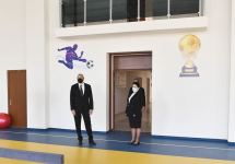 Azerbaijani president views conditions created at reconstructed schools in Sabunchu, Surakhani (PHOTO)