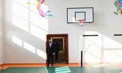 Azerbaijani president views conditions created at reconstructed schools in Sabunchu, Surakhani (PHOTO)