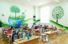 Azerbaijani president views conditions created at reconstructed schools in Sabunchu, Surakhani (PHOTO)