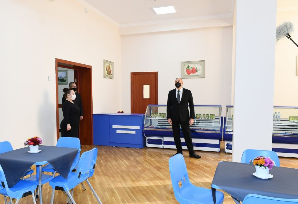 Azerbaijani president views conditions created at reconstructed schools in Sabunchu, Surakhani (PHOTO)