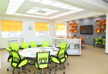 Azerbaijani president, first lady view conditions created at school-lyceum in Khirdalan city (PHOTO)