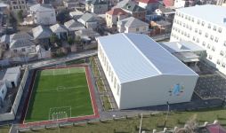 Azerbaijani president, first lady view conditions created at school-lyceum in Khirdalan city (PHOTO)