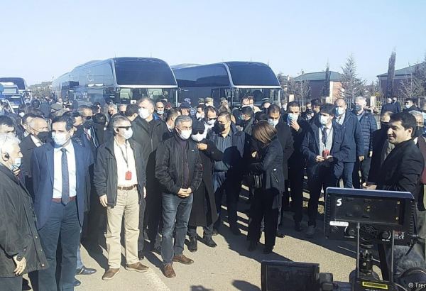 Azerbaijan diplomatic corps' representatives arrive in Jabrayil's Jojug Marjanli - Trend TV (PHOTO/VIDEO)