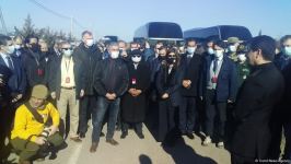 Azerbaijan diplomatic corps' representatives arrive in Jabrayil's Jojug Marjanli - Trend TV (PHOTO/VIDEO)