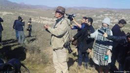 Azerbaijani diplomatic corps' representatives visit destroyed areas in Jabrayil city (PHOTO)