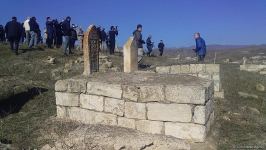 Azerbaijani diplomatic corps' representatives visit destroyed areas in Jabrayil city (PHOTO)