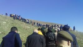 Azerbaijani diplomatic corps' representatives visit destroyed areas in Jabrayil city (PHOTO)