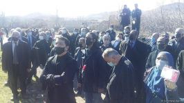 Foreign diplomats view Armenian-destroyed culture house in Azerbaijan's Jabrayil (PHOTO/VIDEO)