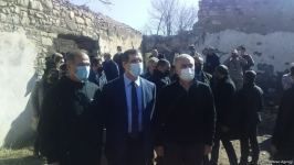Foreign diplomats view Armenian-destroyed culture house in Azerbaijan's Jabrayil (PHOTO/VIDEO)