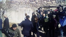 Foreign diplomats view Armenian-destroyed culture house in Azerbaijan's Jabrayil (PHOTO/VIDEO)