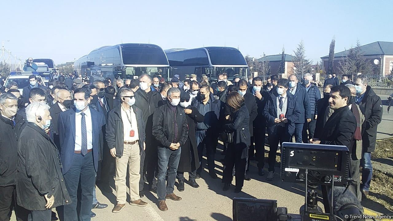 Azerbaijan diplomatic corps' representatives arrive in Jabrayil's Jojug Marjanli - Trend TV (PHOTO/VIDEO)