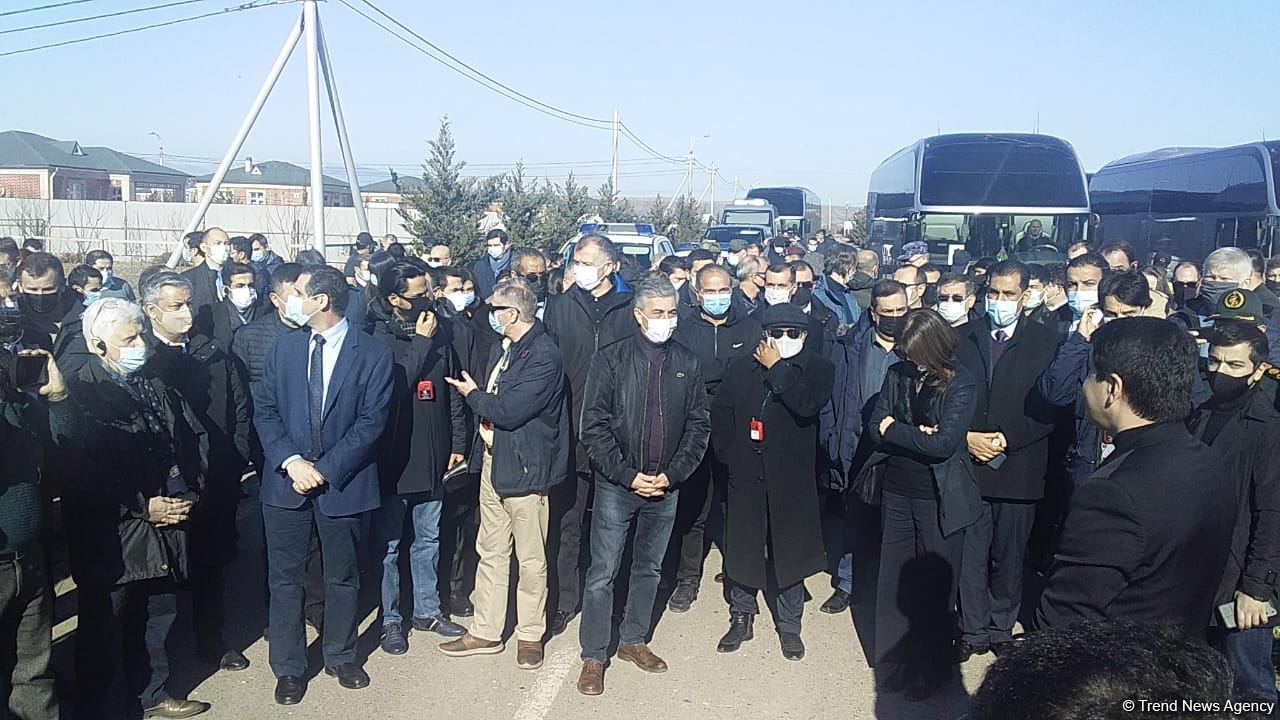 Azerbaijan diplomatic corps' representatives arrive in Jabrayil's Jojug Marjanli - Trend TV (PHOTO/VIDEO)