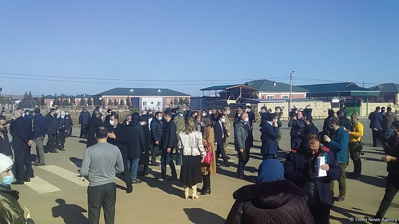Azerbaijan diplomatic corps' representatives arrive in Jabrayil's Jojug Marjanli - Trend TV (PHOTO/VIDEO)