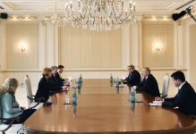 President Aliyev receives UK Minister for European Neighbourhood and Americas (PHOTO)