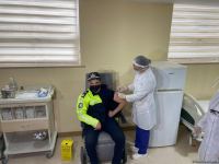 COVID-19 vaccination of police officers starts in Azerbaijan - Trend TV reports (PHOTO)